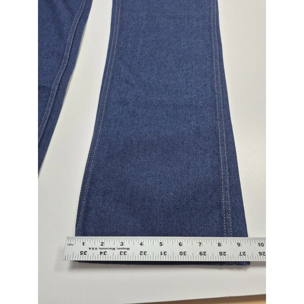 VTG Roebucks Sears Jeans Mens 36x32 Dark Blue Straight Leg Cowboy Denim NWOT